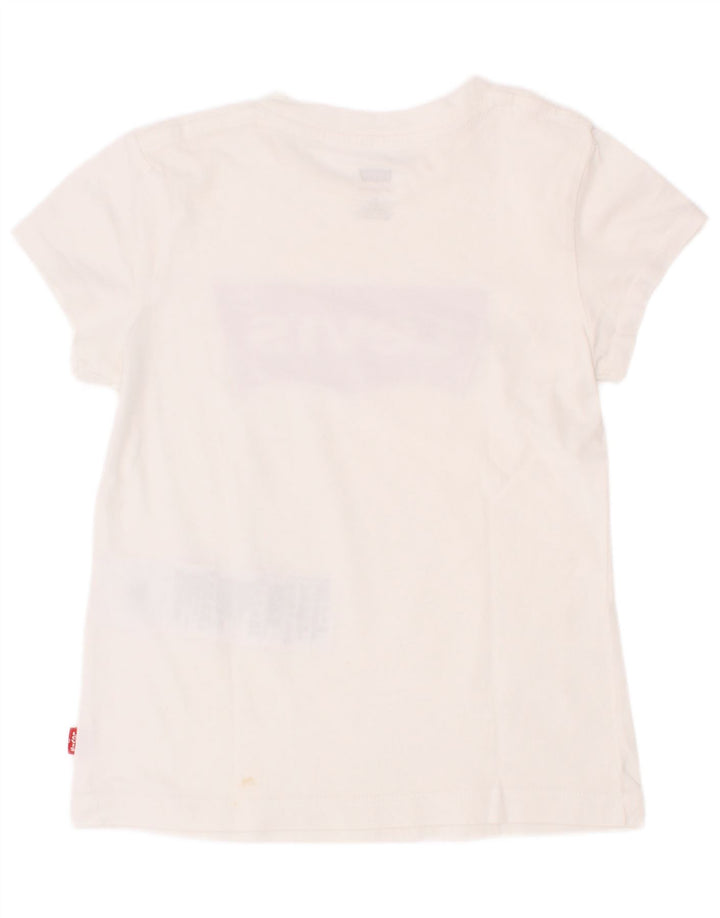 Levi's Camiseta gráfica para niños 4-5 años Blanco Algodón