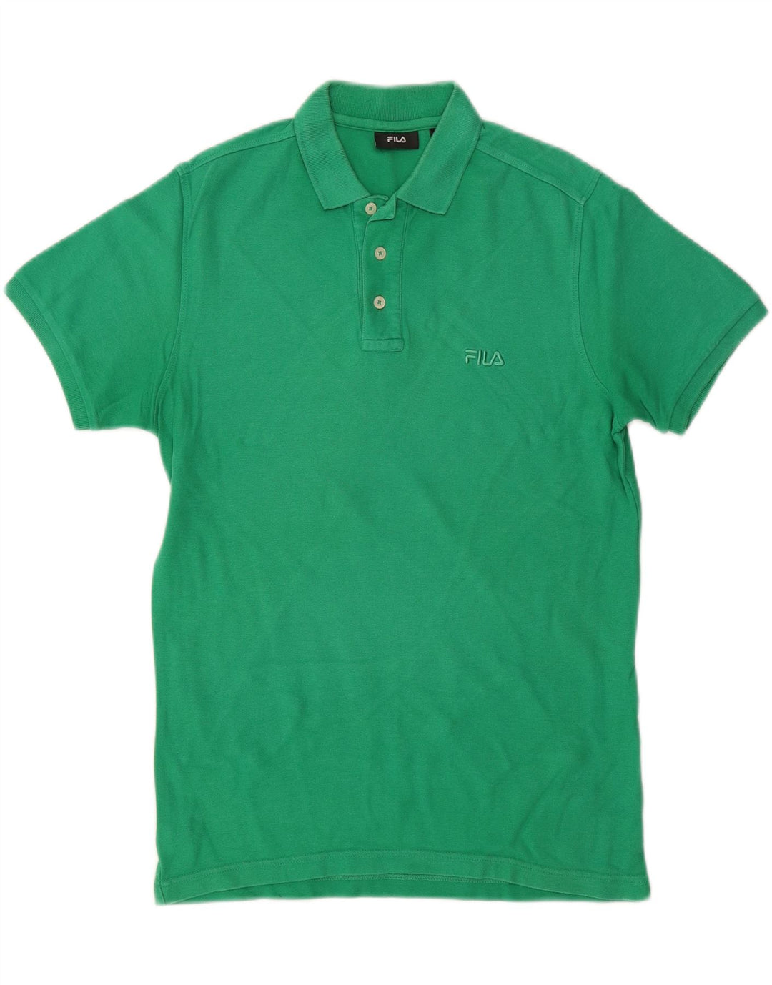 FILA Polo Hombre Verde Pequeño