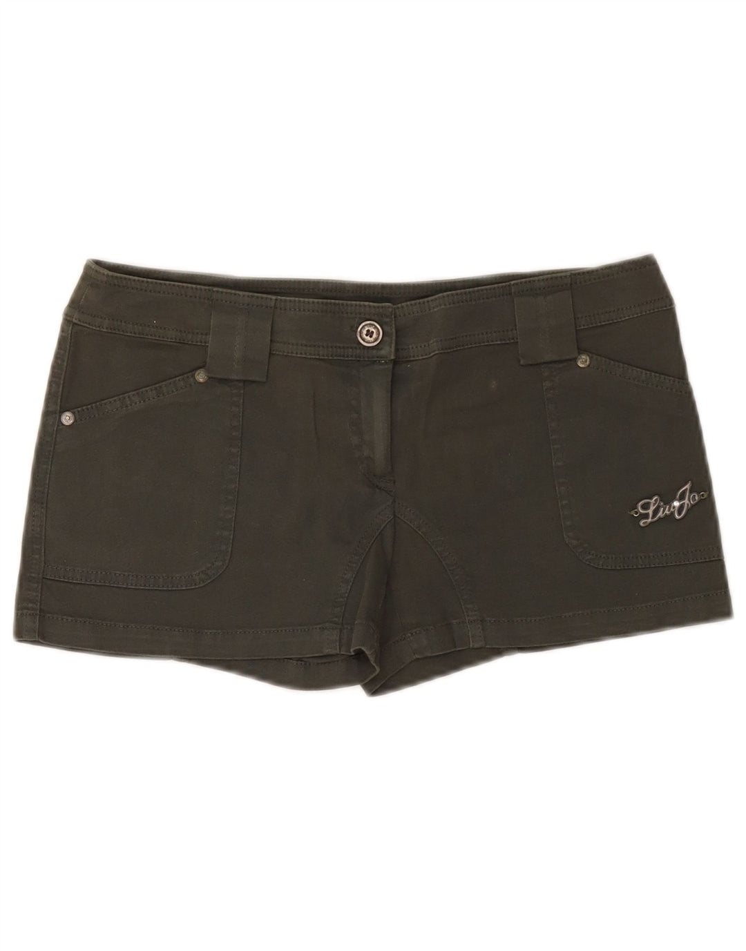 Pantalones cortos para mujer Liu Jo IT 44 Medium W30 Algodón verde