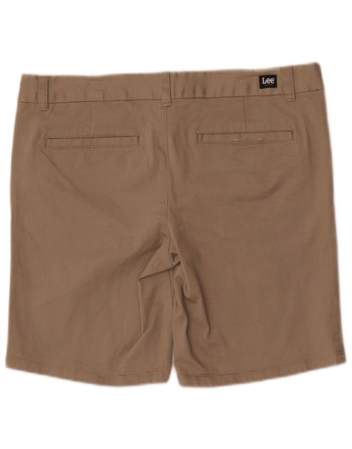 Lee - Pantalones cortos chinos para mujer US 13 grande W34 algodón marrón