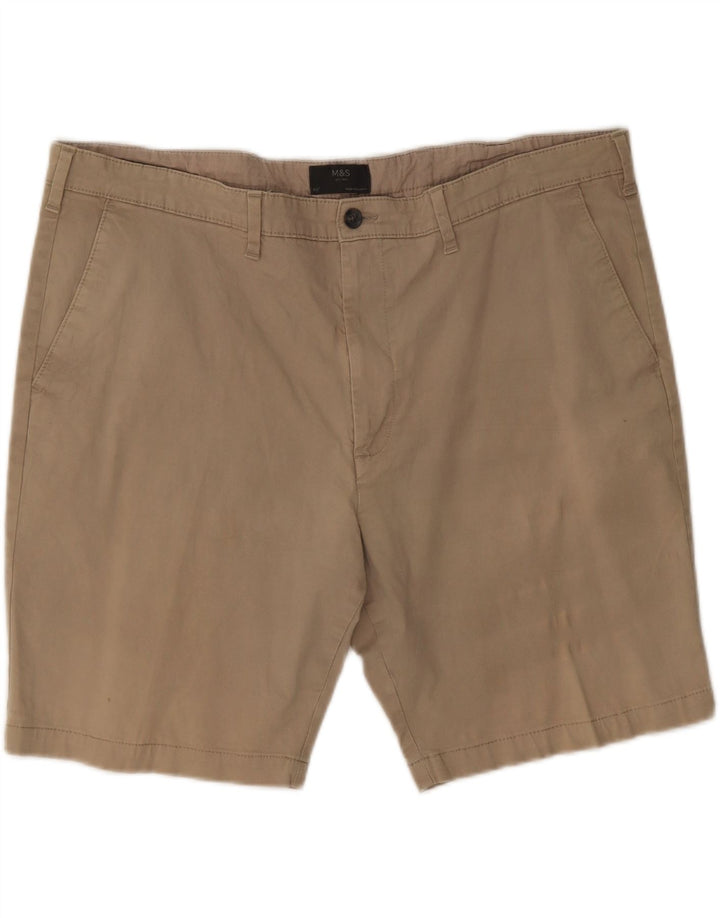 Marks & Spencer Pantalones cortos chinos para hombre W44 2XL Algodón caqui