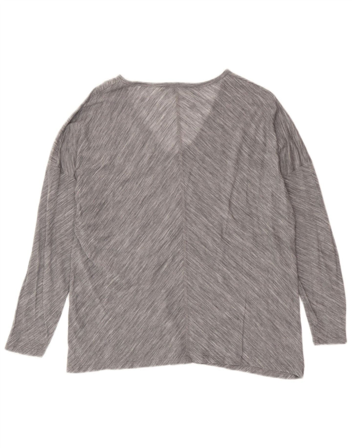 Massimo Dutti Top Extragrande Mujer Manga 3/4 UK 10 Small Gris Rayas