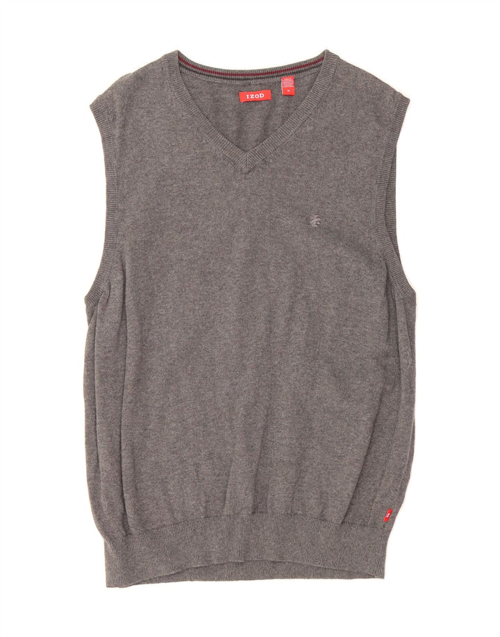 IZOD Mens Vest Tank Top Medium Grey Cotton Vintage Izod and Second-Hand Izod from Messina Hembry 