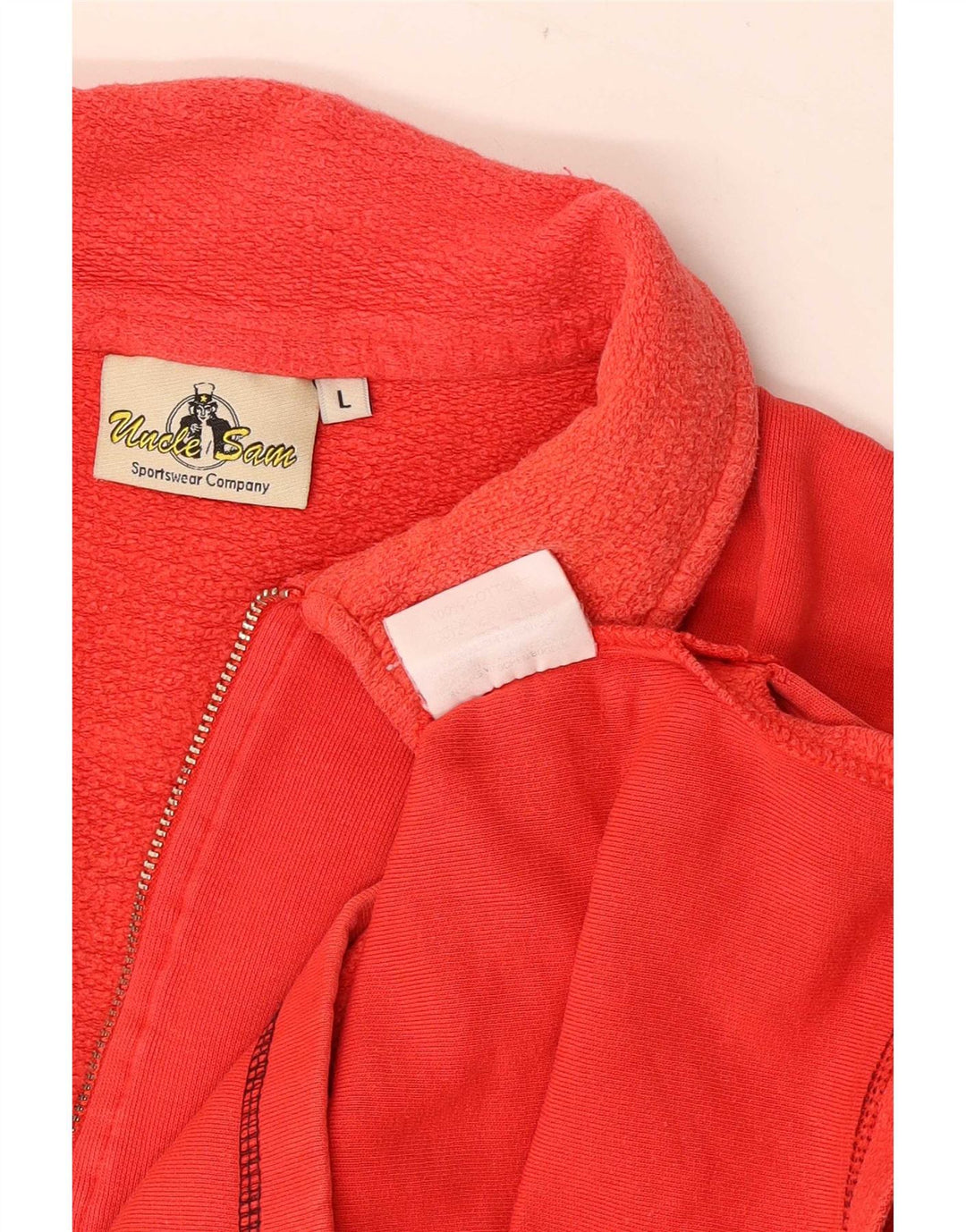Tío Sam - Sudadera con cuello tipo polo para hombre, talla grande, algodón rojo