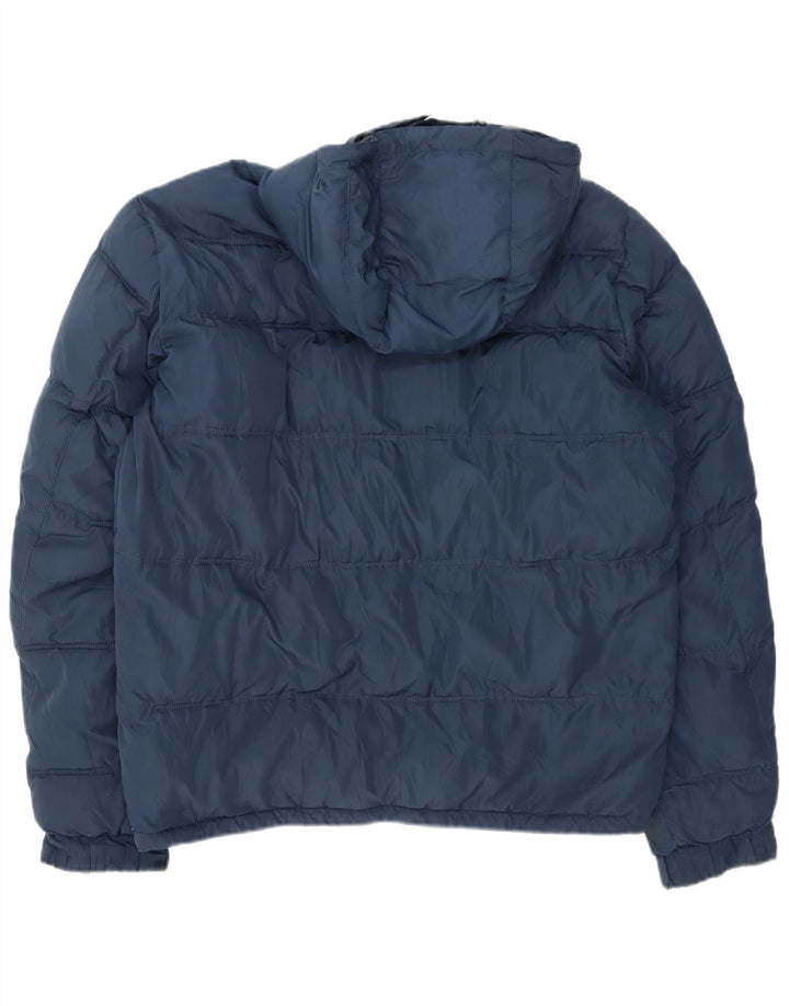 Lee Chaqueta acolchada con capucha para hombre UK 44 XL Poliéster azul marino