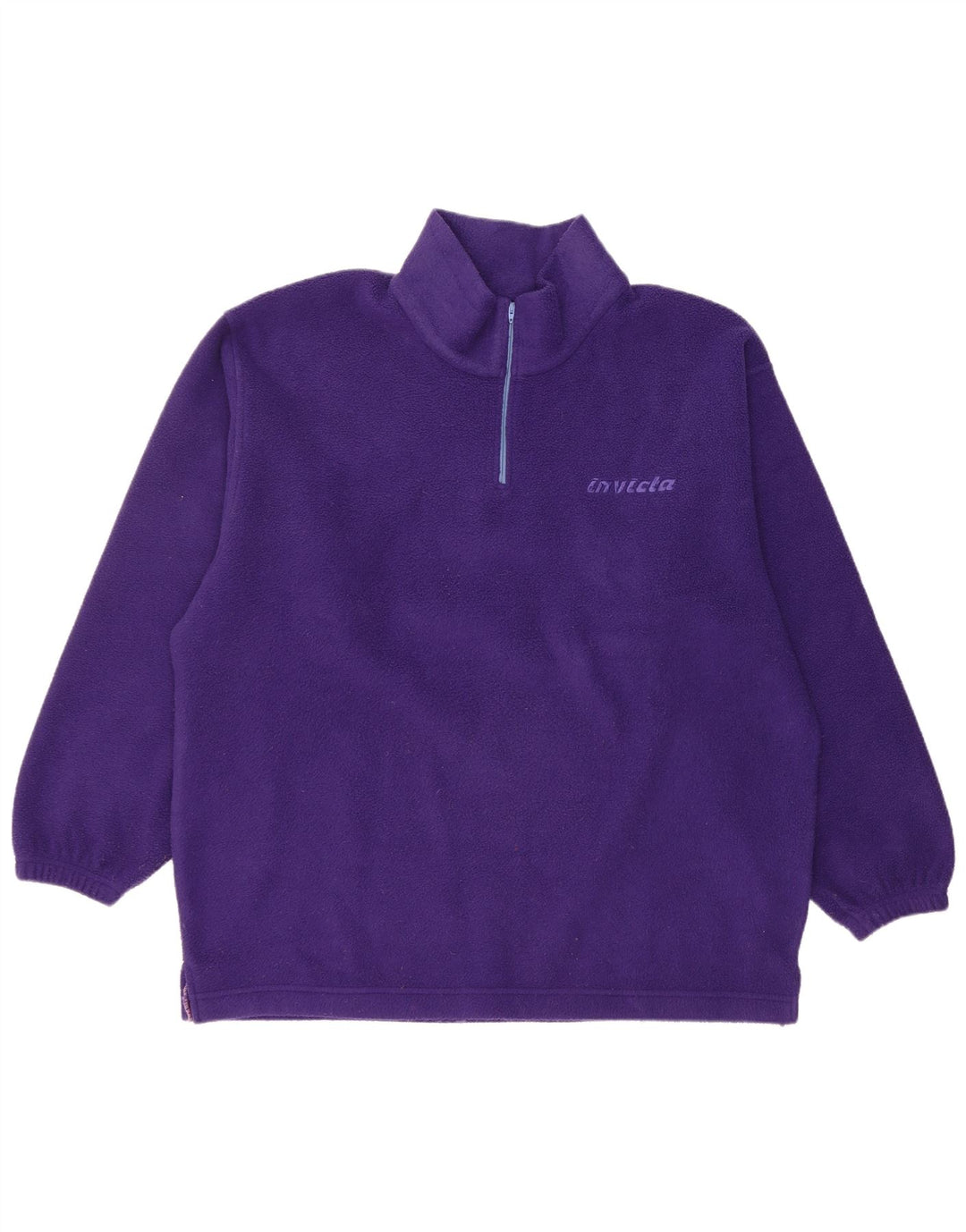 Invicta Jersey de forro polar holgado con cuello con cremallera para hombre Poliéster morado medio