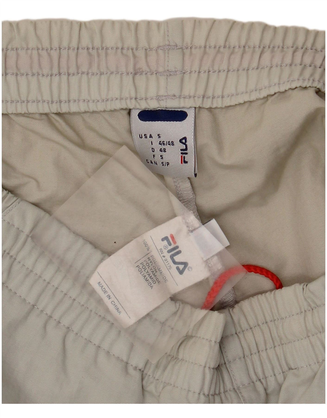 Fila Shorts deportivos para hombre Small Grey Polyamide