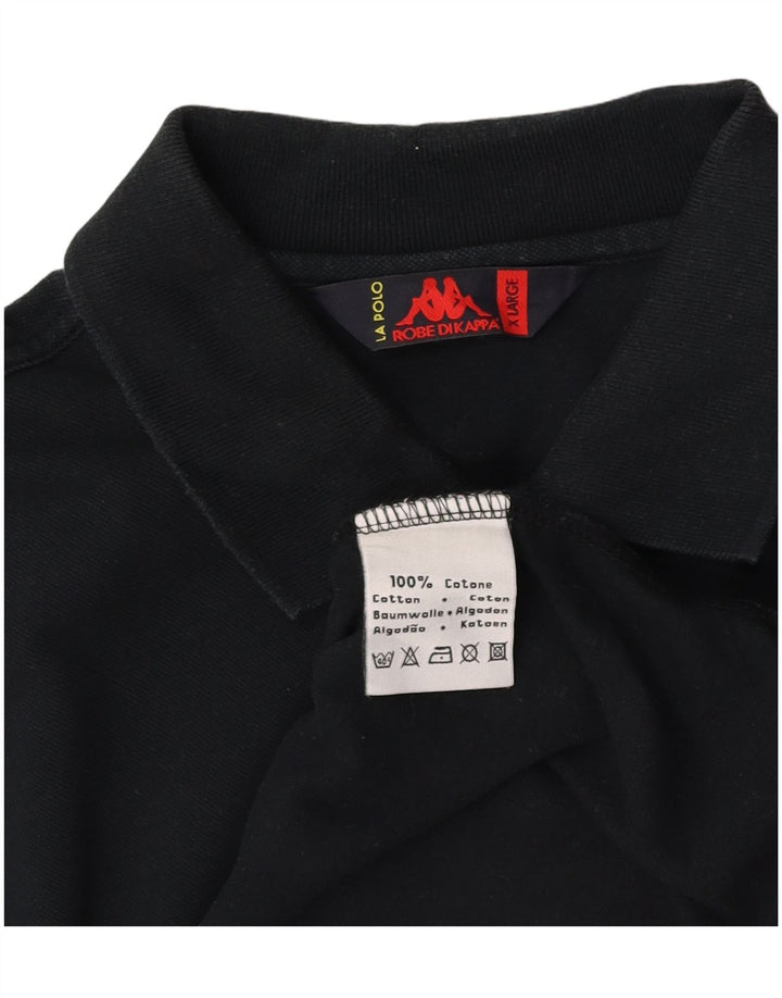 KAPPA Polo Hombre XL Algodón Negro