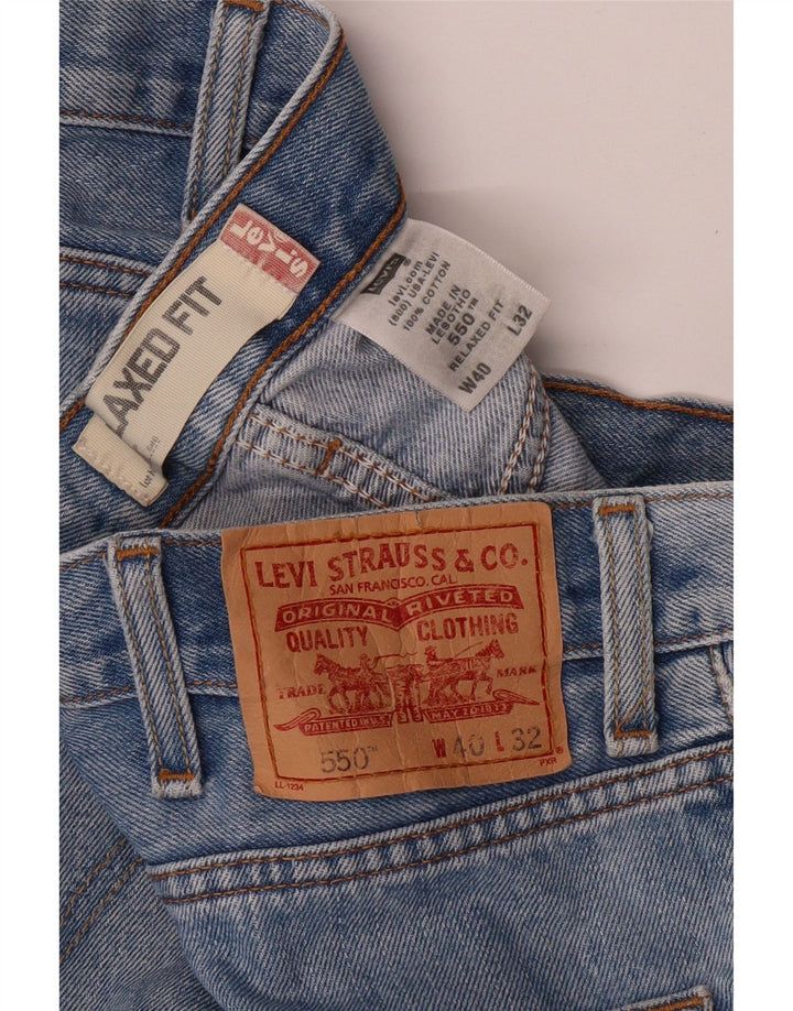 LEVI'S Jeans rectos de ajuste relajado 550 para hombre W40 L32 Algodón azul