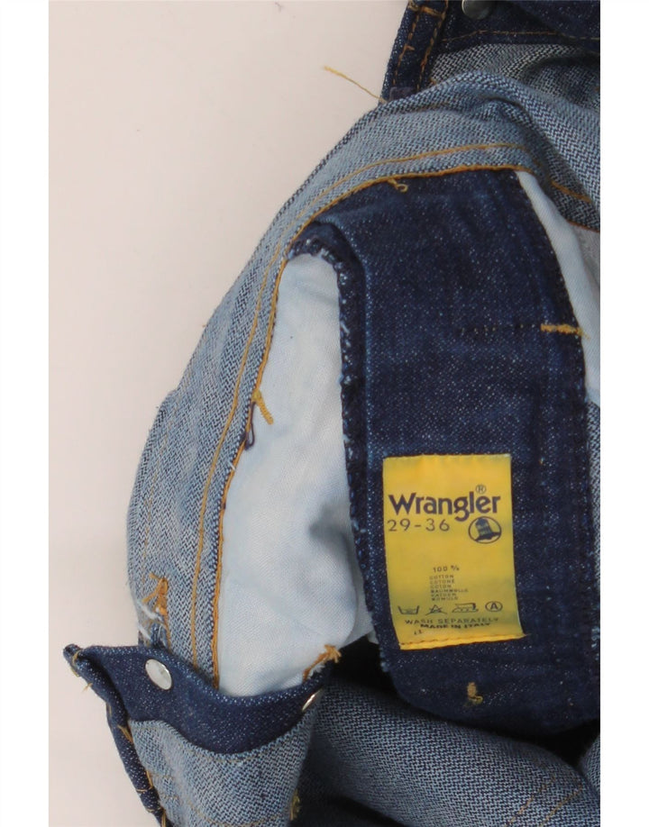 WRANGLER Vaqueros rectos con peto para hombre W29 L36 Algodón azul marino