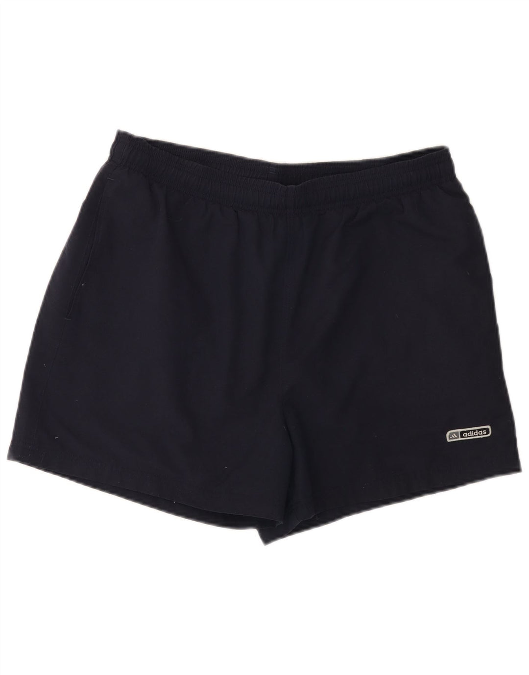 Adidas - Pantalones cortos deportivos para hombre, talla grande, poliéster, color azul marino