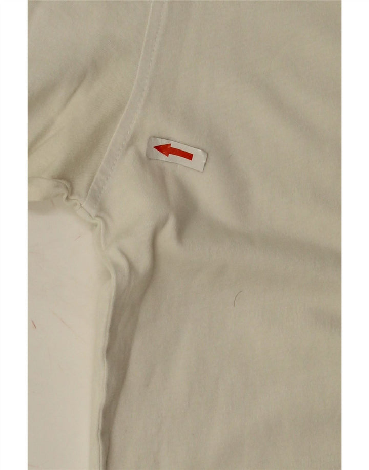 Tommy Hilfiger Camiseta Regular Fit para Hombre Top Medium White Cotton