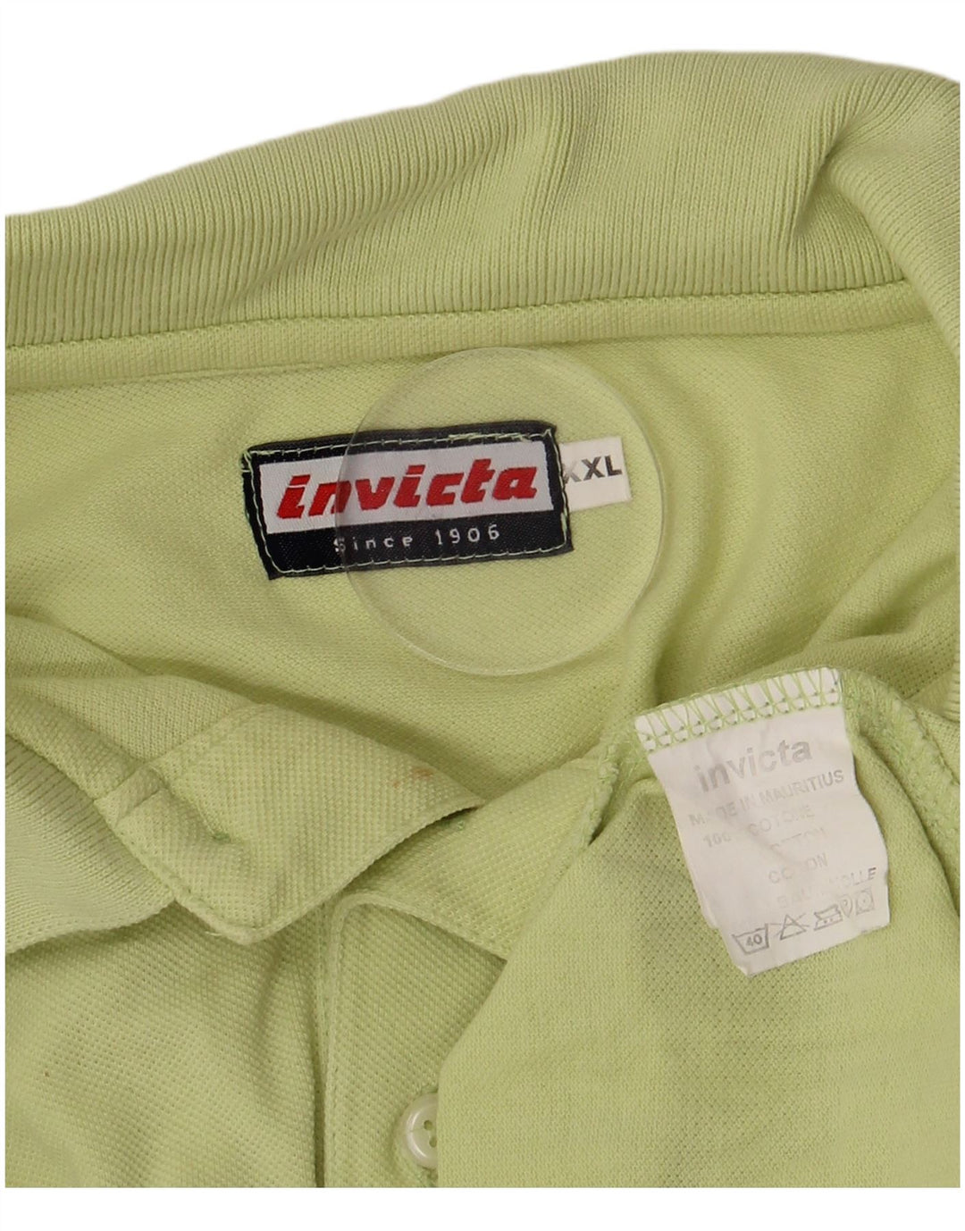 Polo Invicta Hombre 2XL Algodón Verde