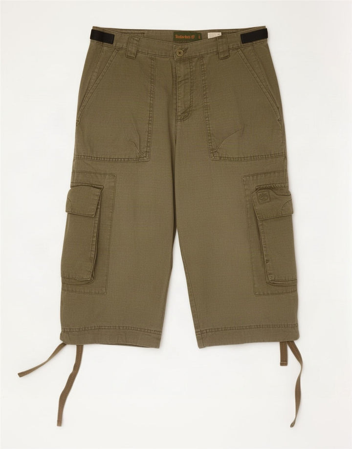 Timberland Bermudas Cargo para Hombre W32 Algodón Caqui Medio