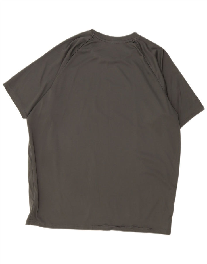 Camiseta Nike Dri Fit para hombre Top poliéster gris grande