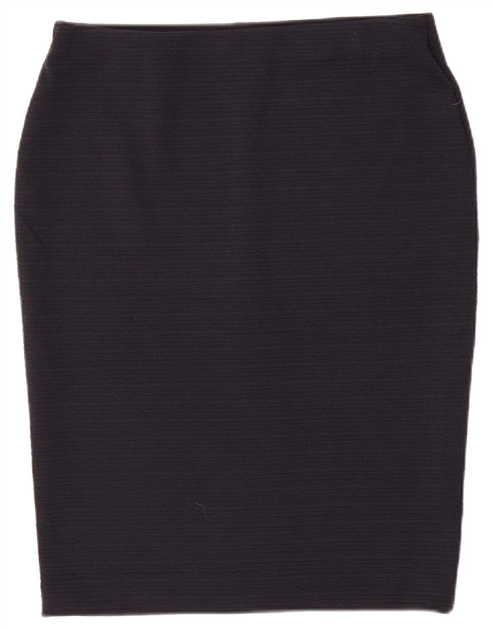 Marks & Spencer Falda lápiz para mujer UK 12 Medium W30 Poliéster azul marino