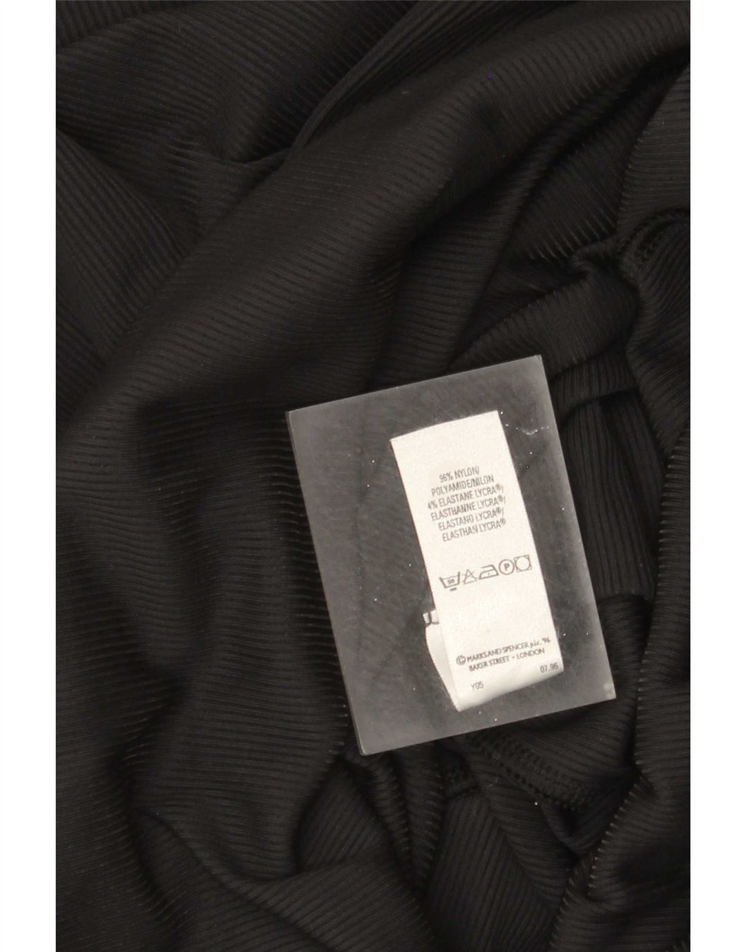 Marks & Spencer Vestido largo para mujer UK 10 Small Nylon negro