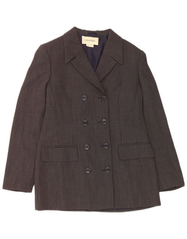 Caractere Chaqueta tipo blazer con doble botonadura para mujer UK 40 Gris medio