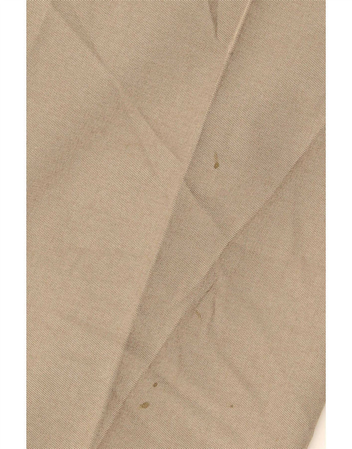 Marks & Spencer Pantalón de traje recto para hombre W42 L29 Poliéster beige
