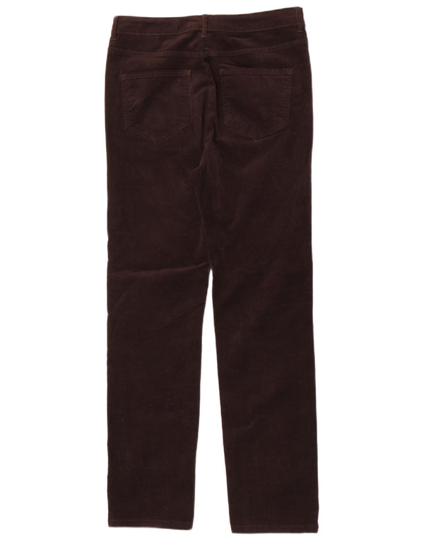 MARKS & SPENCER Pantalones de pana para mujer UK 12 Medium W30 L31 Marrón
