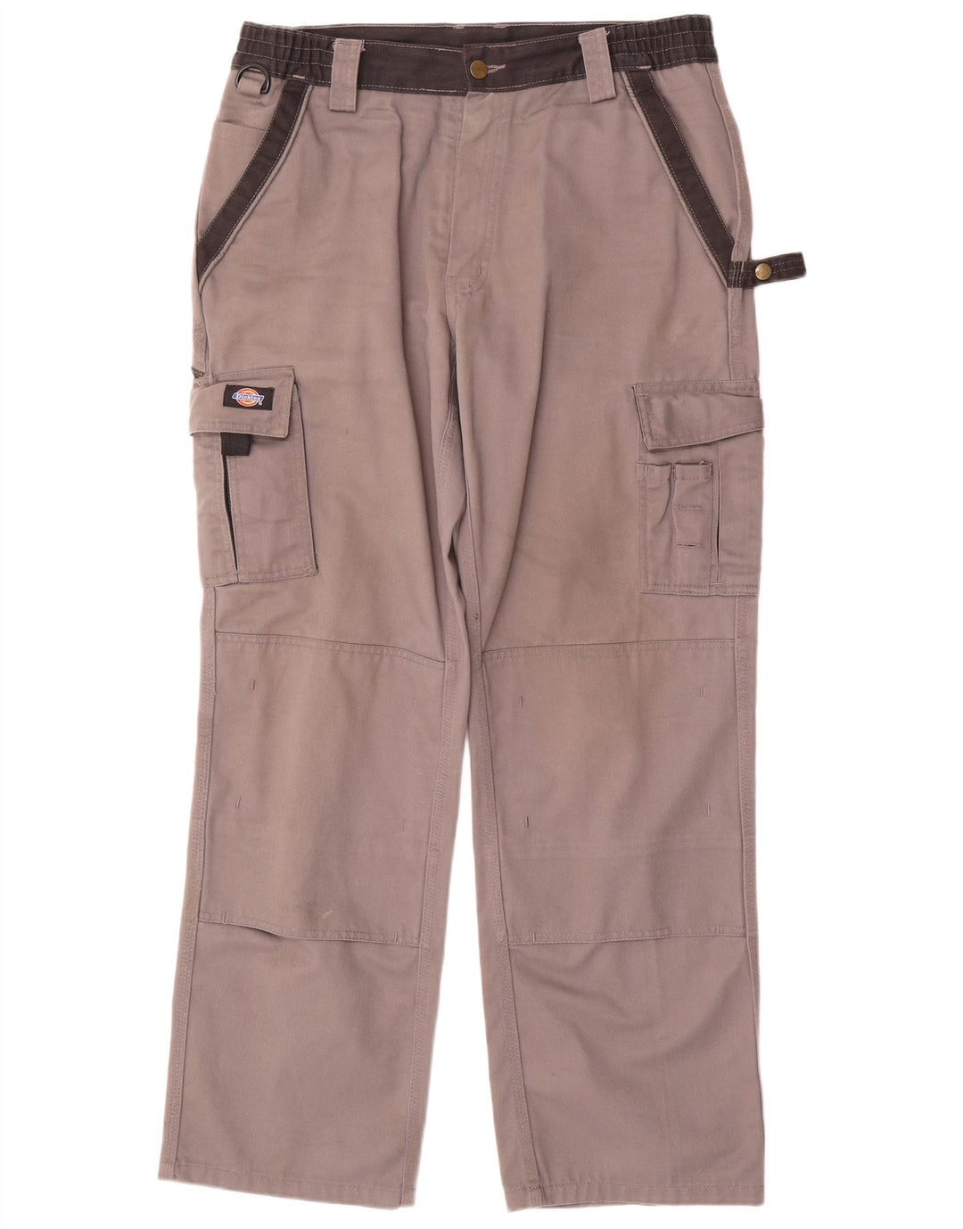 Dickies Pantalones cargo rectos para hombre W34 L31 Poliéster gris