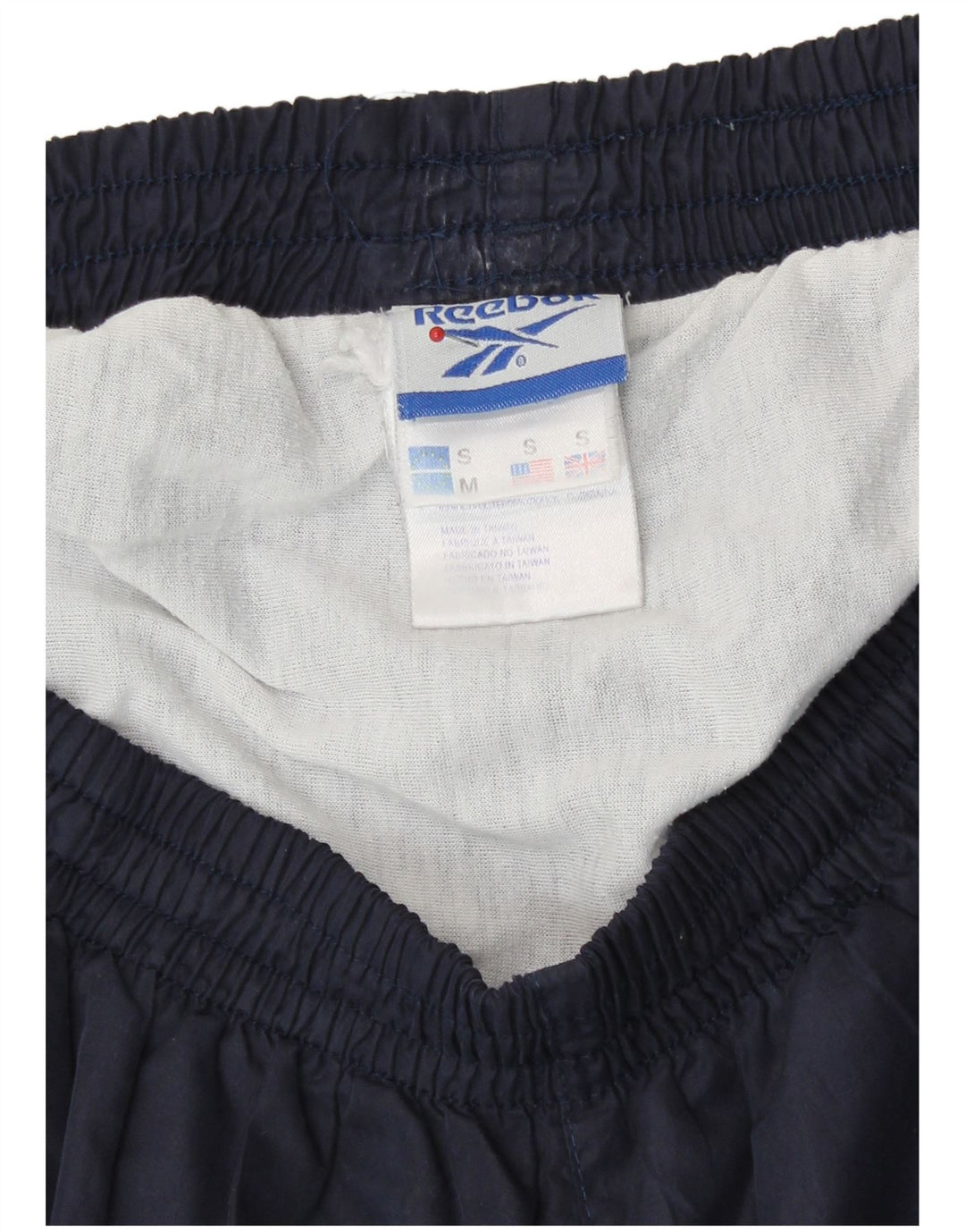 Reebok Mens Sport Shorts Small Azul Marino Poliéster