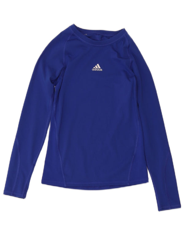Adidas Chico Climacool Top Manga Larga 11-12 Años Azul Poliéster