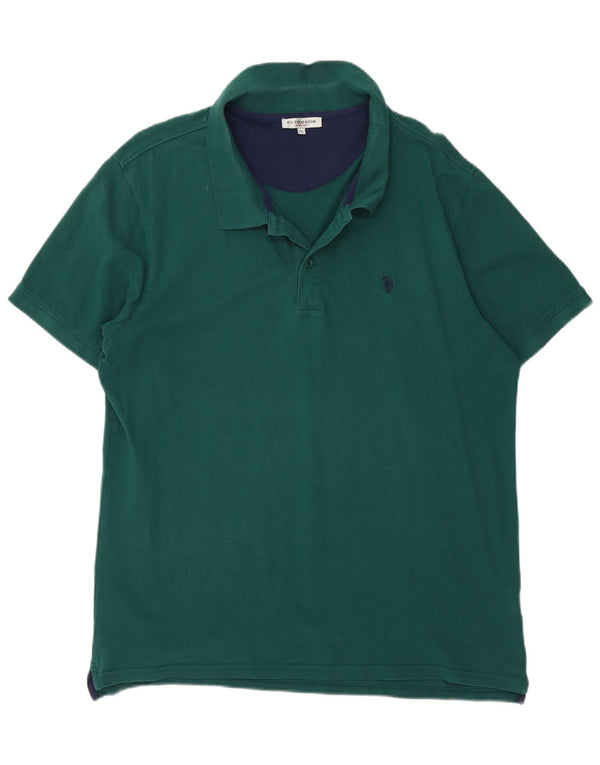 Asociación de Polo de EE. UU. Camisa Hombre 2XL Algodón Verde