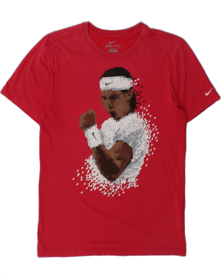 NIKE Mens Graphic T-Shirt Top Small Red Cotton Vintage Nike and Second-Hand Nike from Messina Hembry 