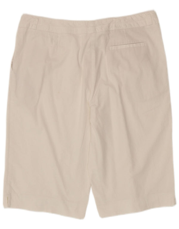 Marks & Spencer Bermudas para mujer UK 16 Large W36 Algodón blanco