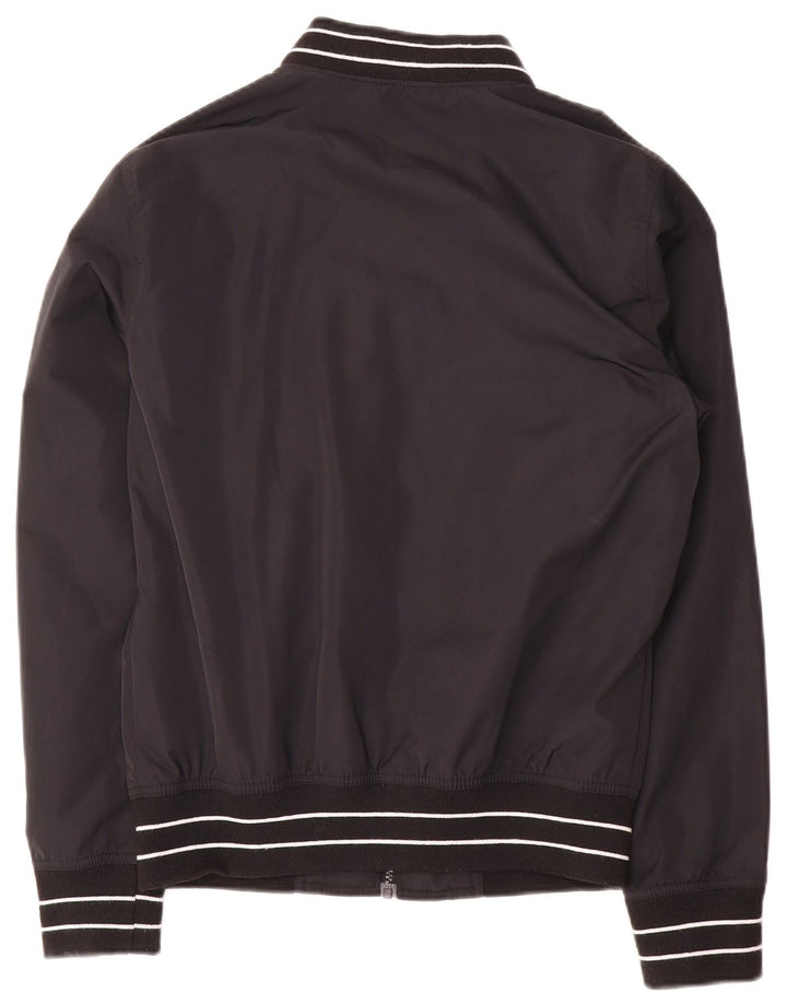 Hollister Chaqueta bomber para hombre UK 34 XS Poliéster a rayas negras