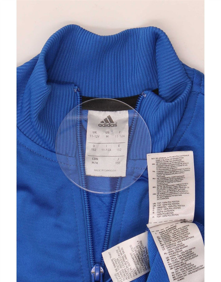 Adidas Chaqueta Chándal Niño 11-12 Años Azul Poliéster