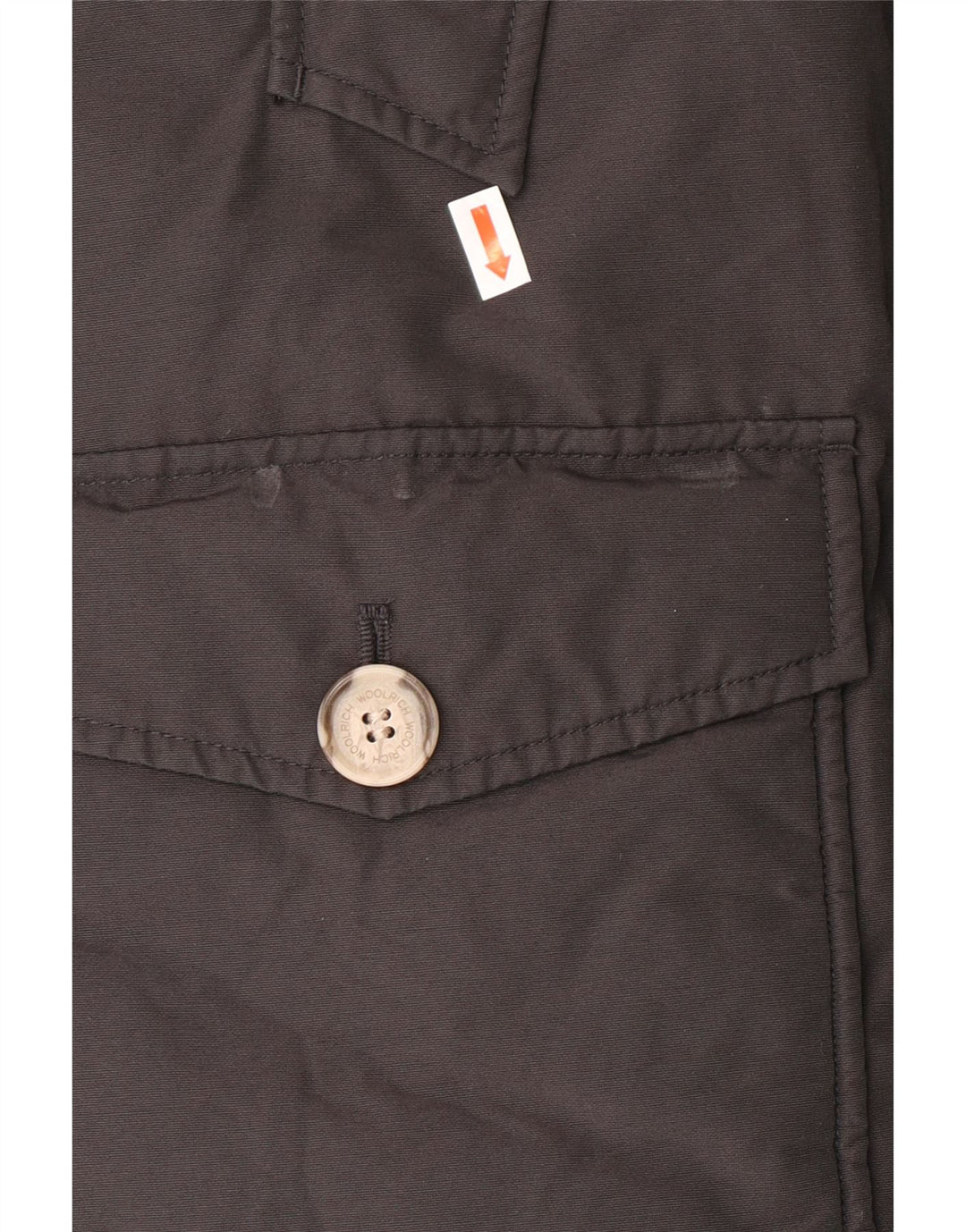 WOOLRICH Abrigo acolchado con capucha para niños 9-10 años Algodón negro