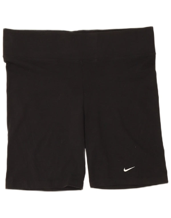 Nike - Pantalones cortos deportivos para mujer, talla 48, 2XL, algodón negro