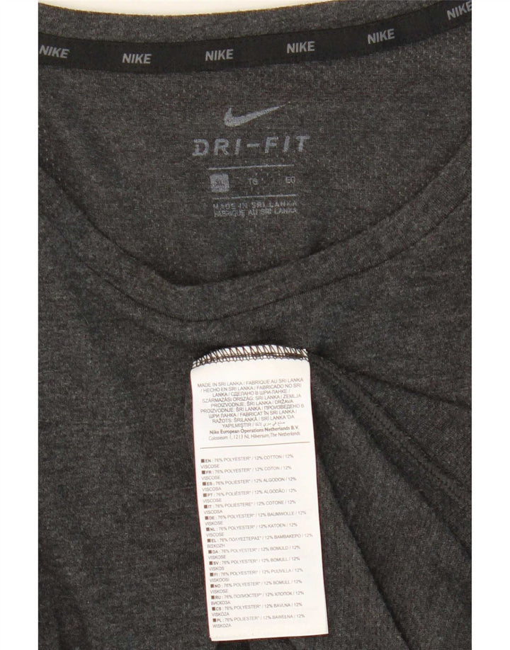 Camiseta Nike Dri Fit para hombre Top XL Gris Poliéster