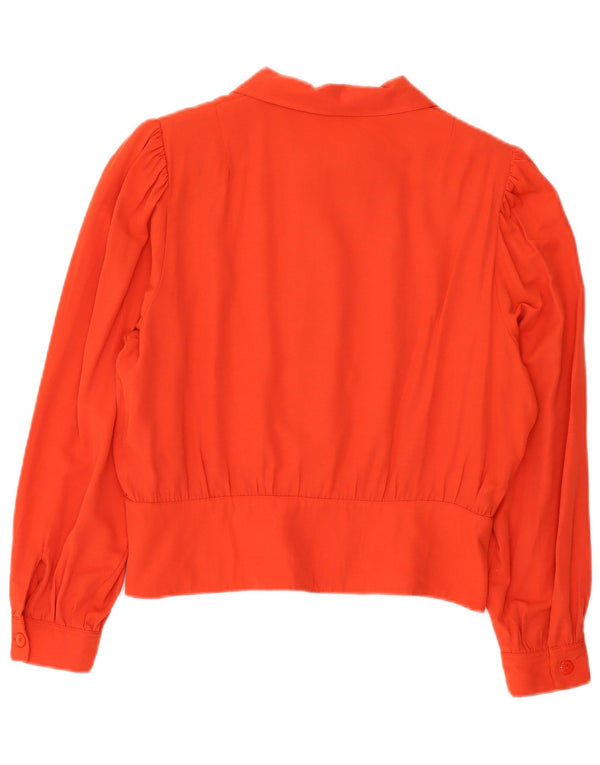 Blusa camisera holgada vintage para mujer IT 44/46 Viscosa roja mediana