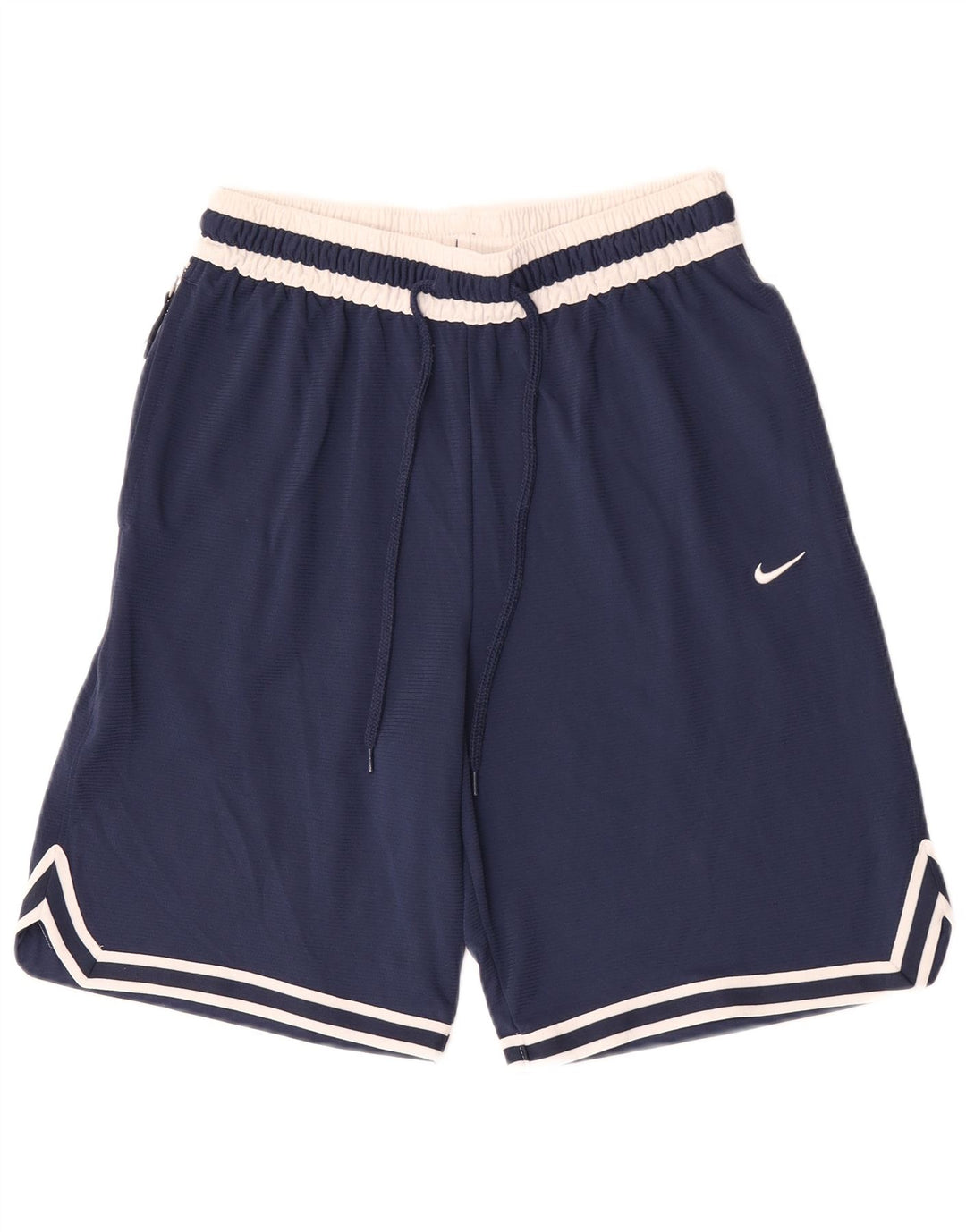 Pantalón corto deportivo Nike para hombre Poliéster color block azul marino mediano