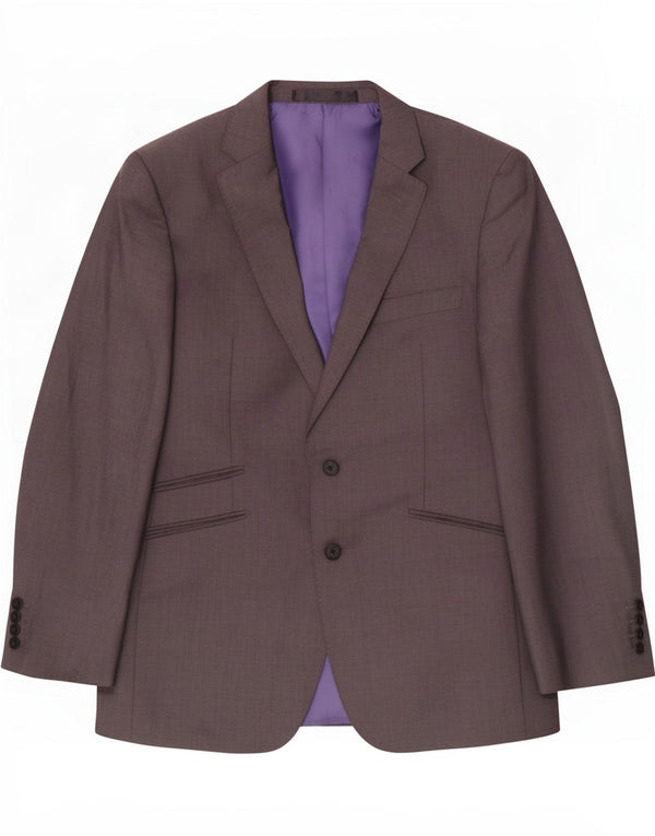 Marks & Spencer Chaqueta tipo blazer entallada para hombre UK 40 Lana gris medio