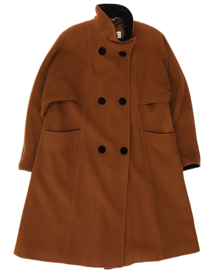 CLASSIC Abrigo cruzado para mujer UK 40 XL Algodón marrón