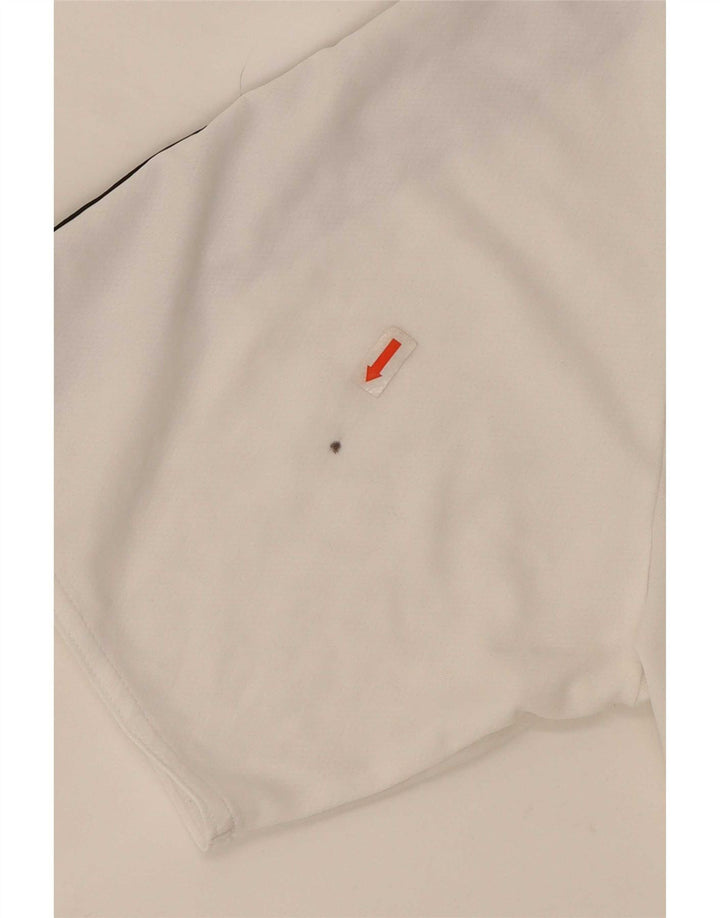 Adidas Hombre Climalite Camiseta Top XL Blanco Colorblock Poliéster
