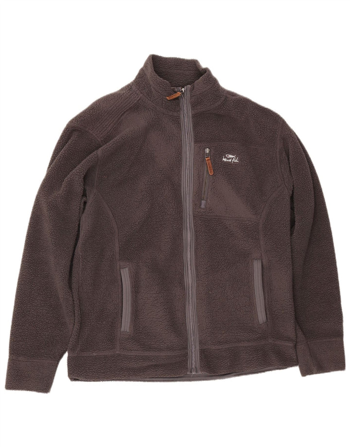 WEIRD FISH Chaqueta polar para hombre UK 40 Large Gris Poliéster