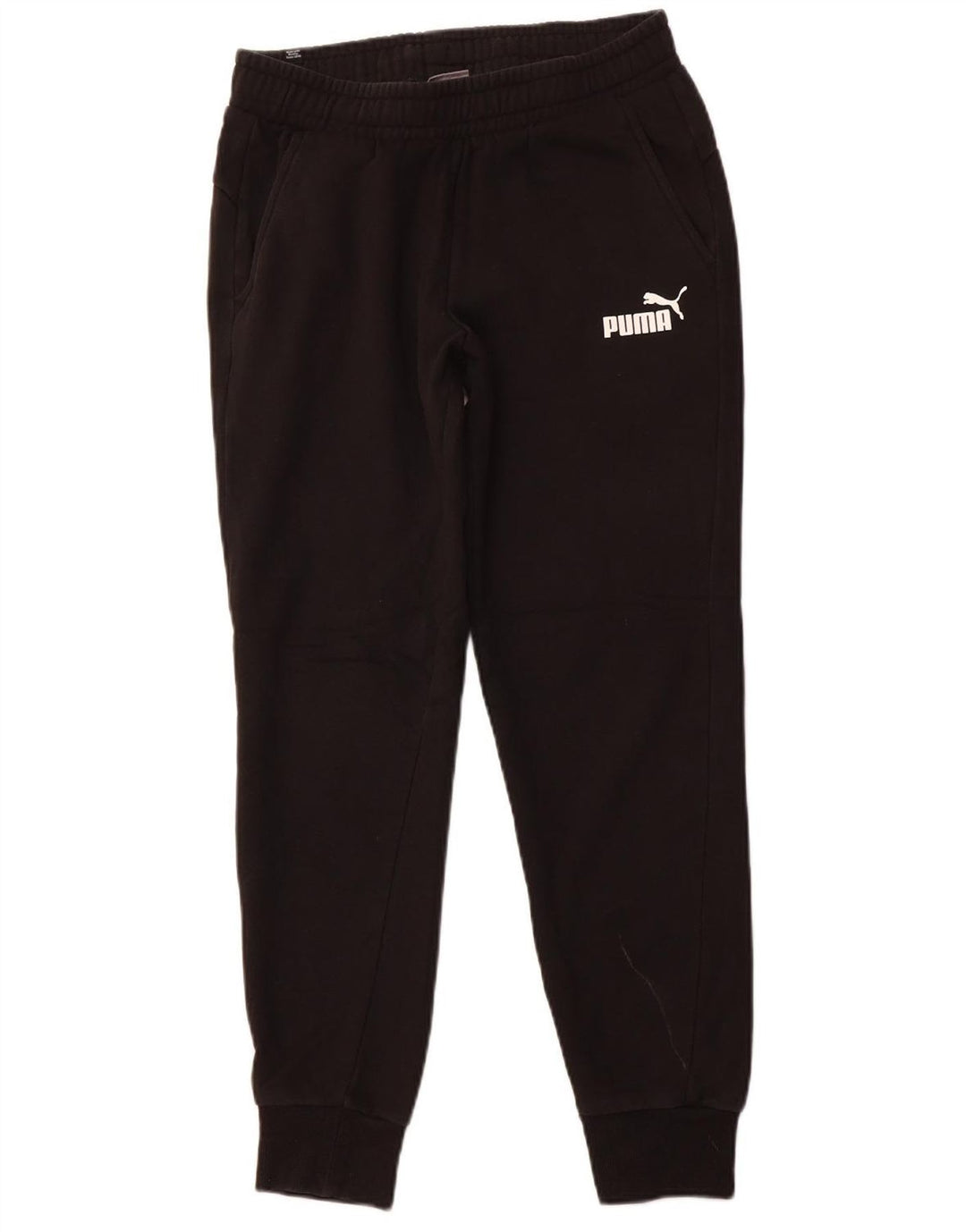 PUMA Pantalones de chándal para hombre Joggers Medium Black Cotton