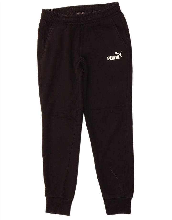 PUMA Pantalones de chándal para hombre Joggers Medium Black Cotton