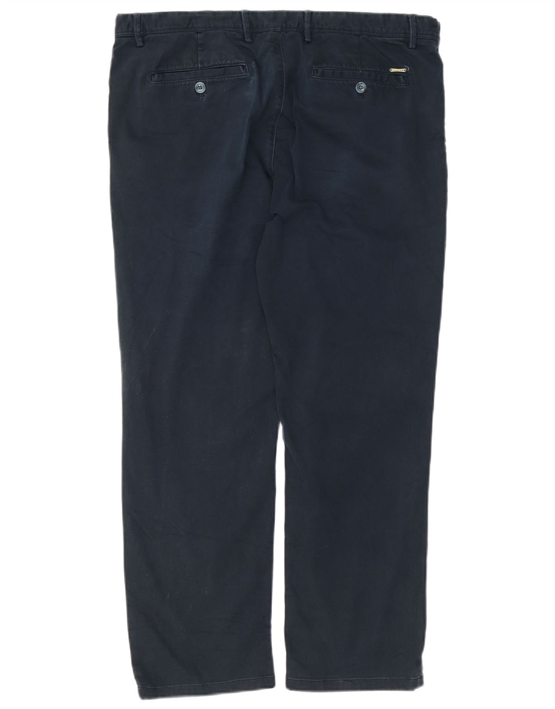 MASSIMO DUTTI Pantalón chino recto para hombre EU 46 XL W36 L27 Azul marino