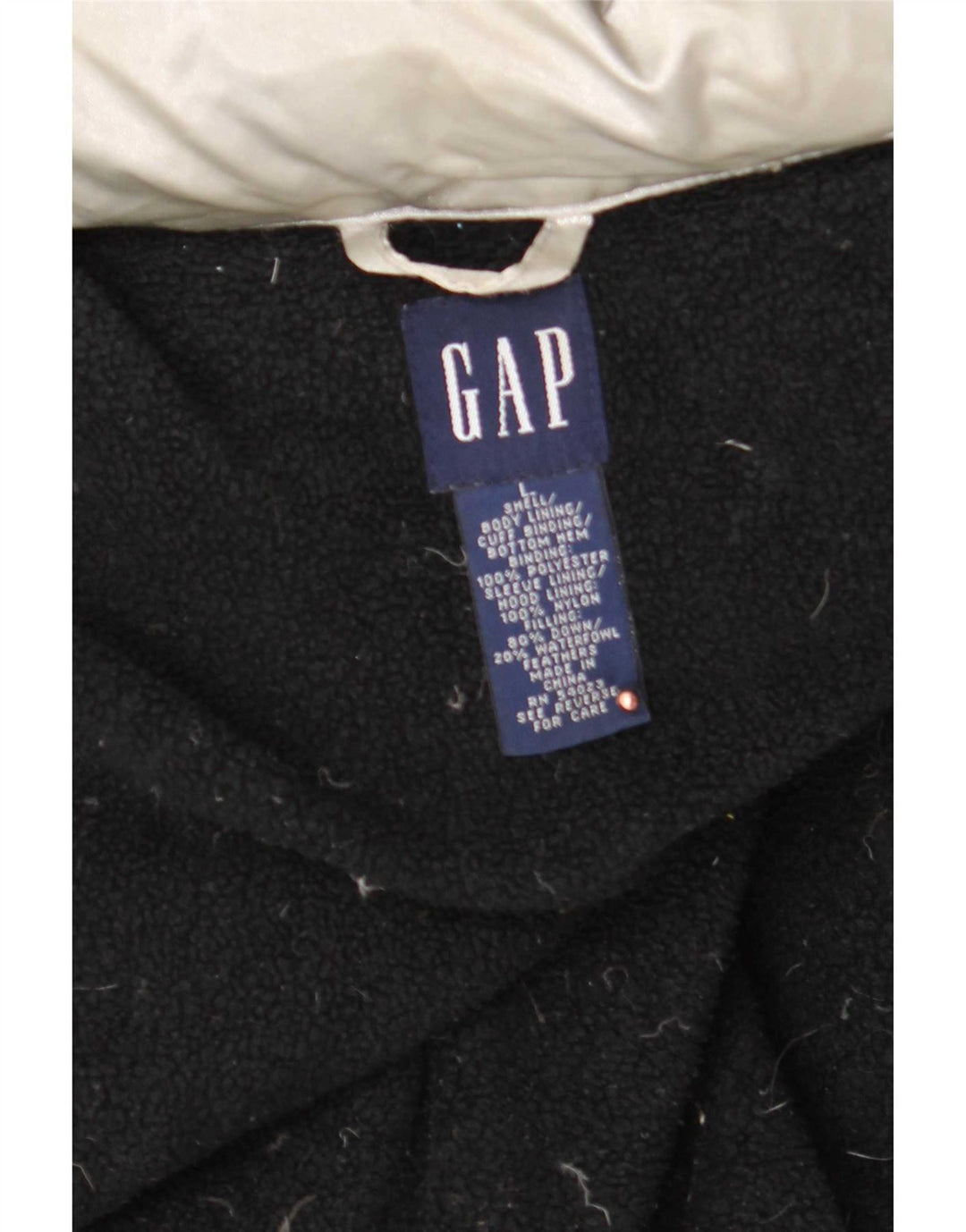 Gap Chaqueta Acolchada Extragrande con Capucha para Mujer UK 46 Poliéster Plateado Grande