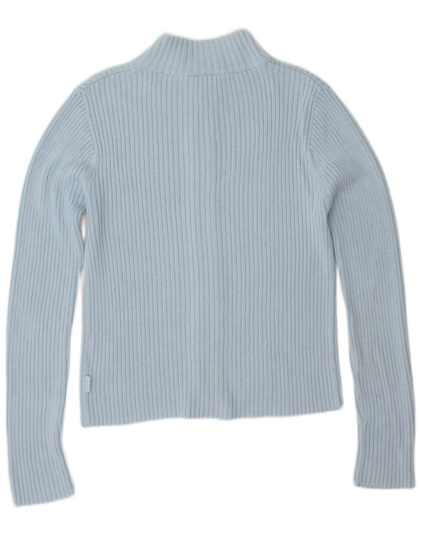 TOM TAILOR Suéter tipo cárdigan corto para mujer UK 40 Azul medio