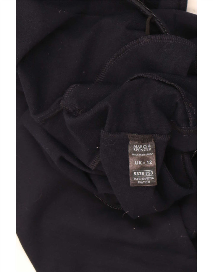 Marks & Spencer Chaqueta de chándal para mujer UK 12 Mediana Azul marino Algodón