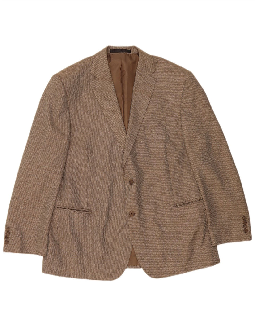 Marks & Spencer Chaqueta tipo blazer de 2 botones para hombre UK 46 XL Poliéster beige