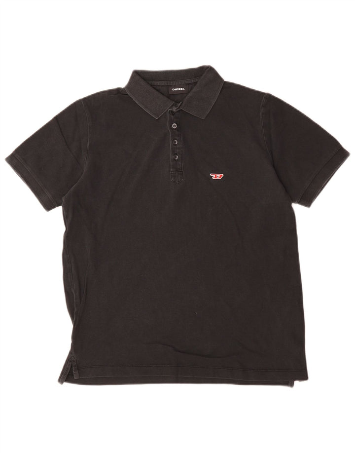Polo Diesel Hombre Pequeño Algodón Negro