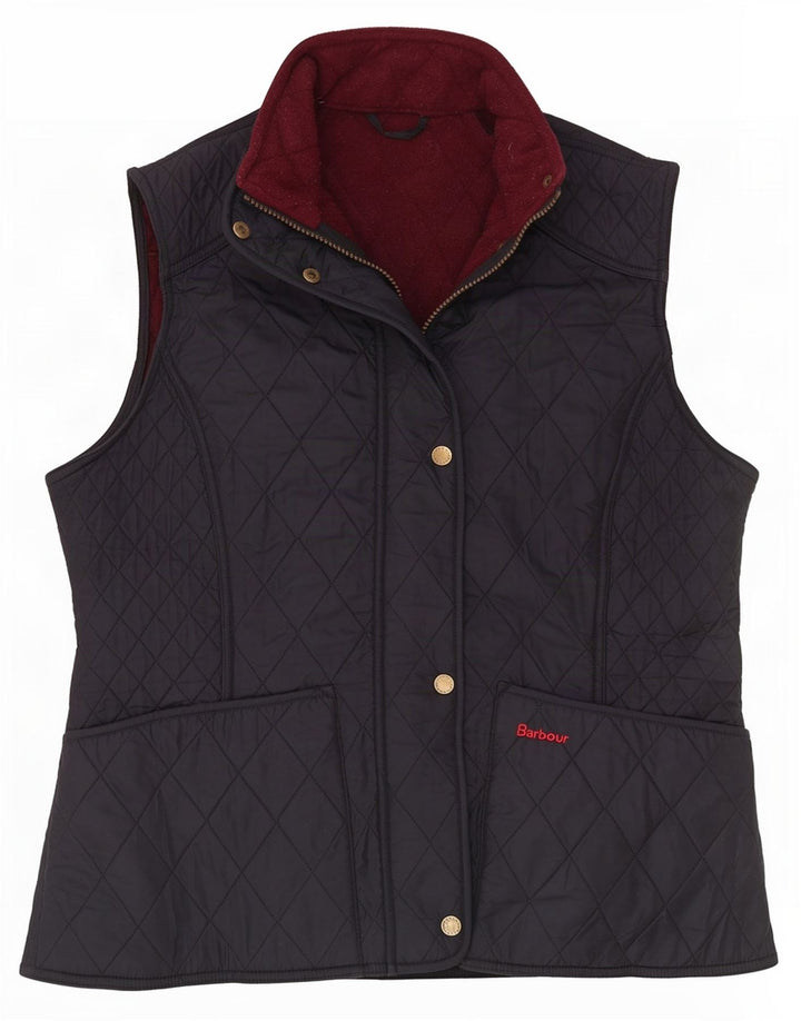 Chaleco acolchado Barbour para mujer Reino Unido 46 Grande Poliéster negro clásico
